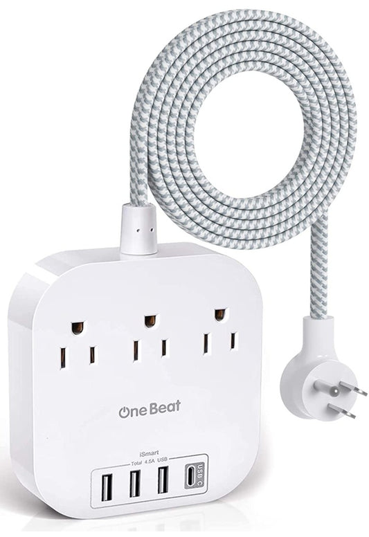 ultiprise avec USB C, 3 prises 4 ports USB (22,5 W/4,5 A),