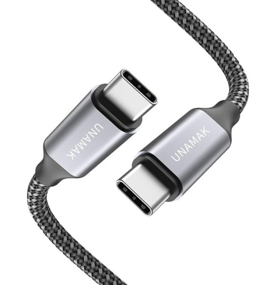 Câble de recharge USB-C à USB-C UNAMNK (10FT)