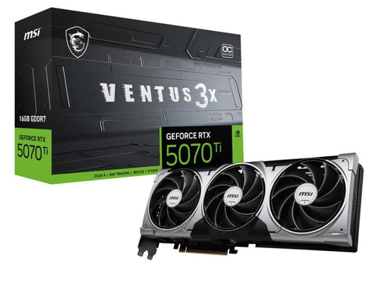 Carte Graphique MSI GeForce RTX 5070 Ti 16G VENTUS 3X OC