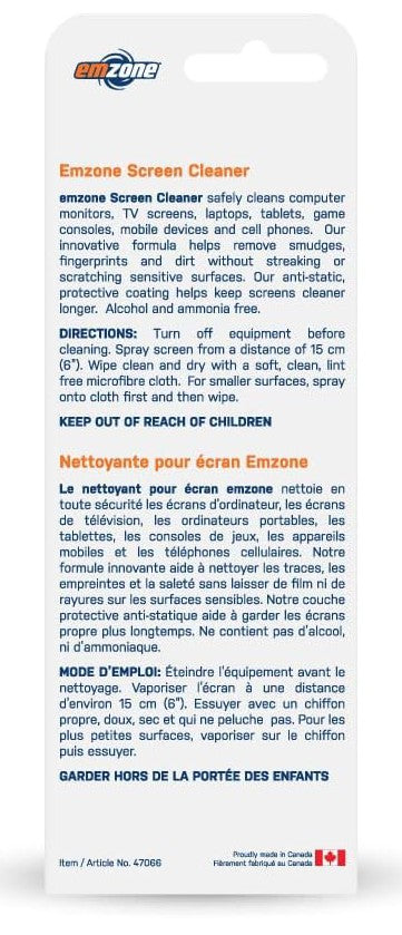 Nottoyant pour écran antistatique Emzone