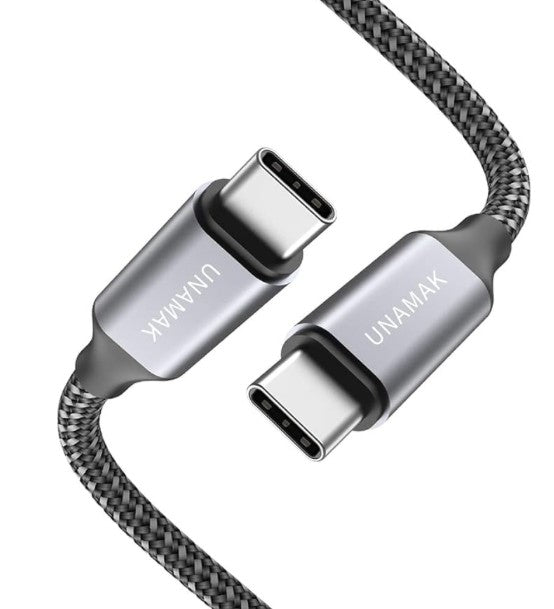 Câble de recharge USB-C à USB-C UNAMNK (10FT)