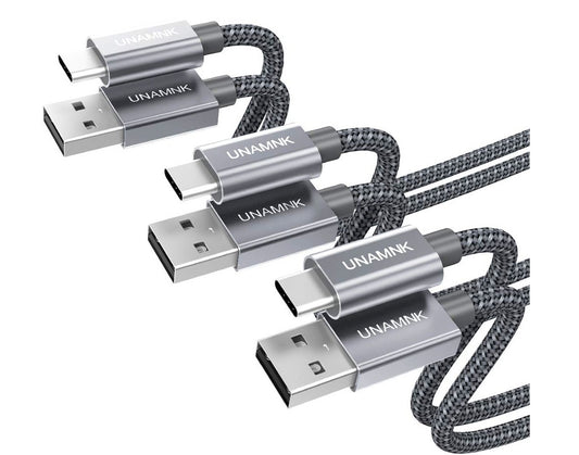 Câble de recharge USB-A à USB-C UNAMNK (1+6.6+6.6ft)