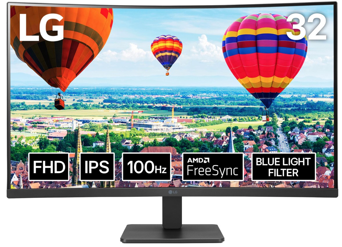 Moniteur LG 32 Pouce Curvé 100Hz FreeSync (32MR51CA)