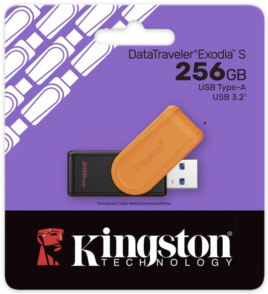 Kingston Digital 256GB USB-A 3.2 Gen DataTraveler EXODIA S